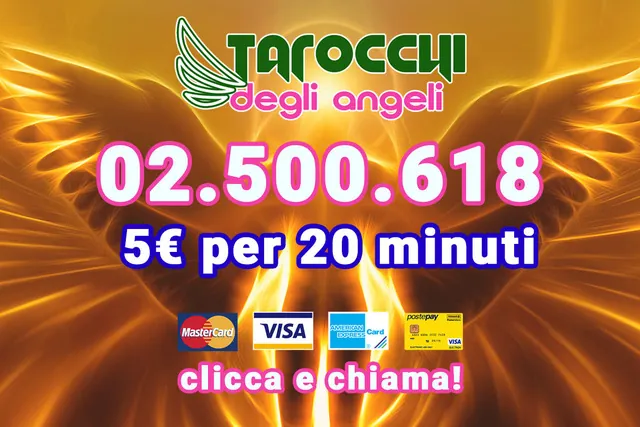 Tarocchi degli Angeli – 02 500 618, 5 € per 20 minuti